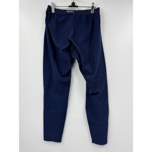 Patagonia Pants Mens Large Blue Capilene Base Layer Leggings Fleece Polartec USA - Picture 1 of 7